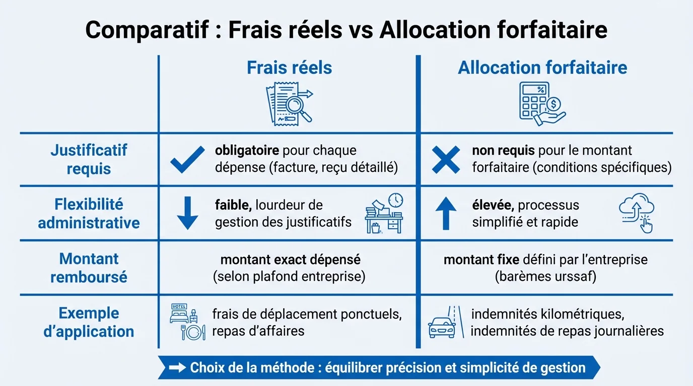 Comparatif : Frais réels vs Allocation forfaitaire