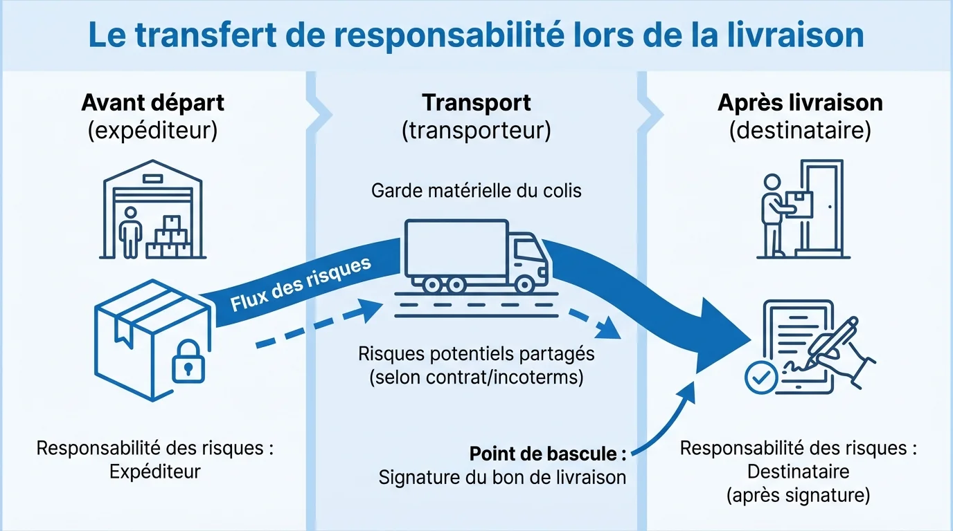 Le transfert de responsabilité lors de la livraison