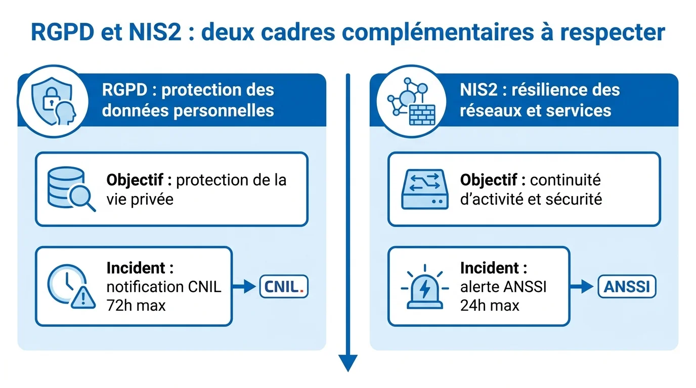 RGPD et NIS2 : deux cadres complémentaires à respecter